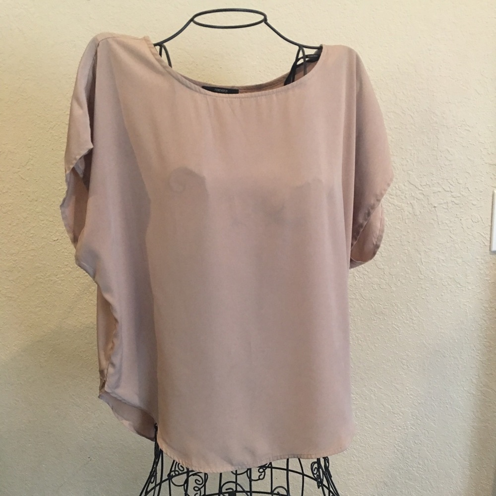 Forever 21 Dark Champagne High Low Top Size M